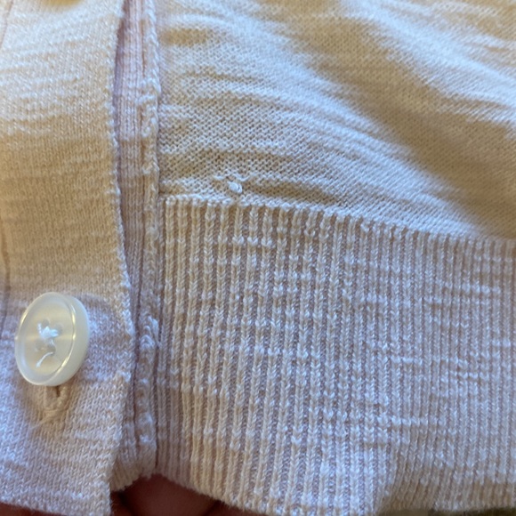 Loft long sleeve button sweater in pink - size L - Picture 9 of 9